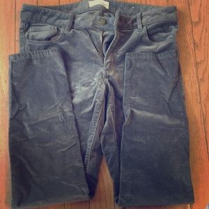 Grey Loft corduroy skinny pants worn once sz 27